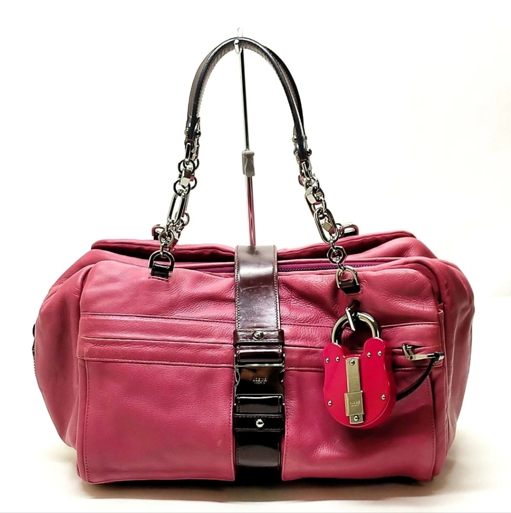 Loewe Padlock Pink Leather Handbag